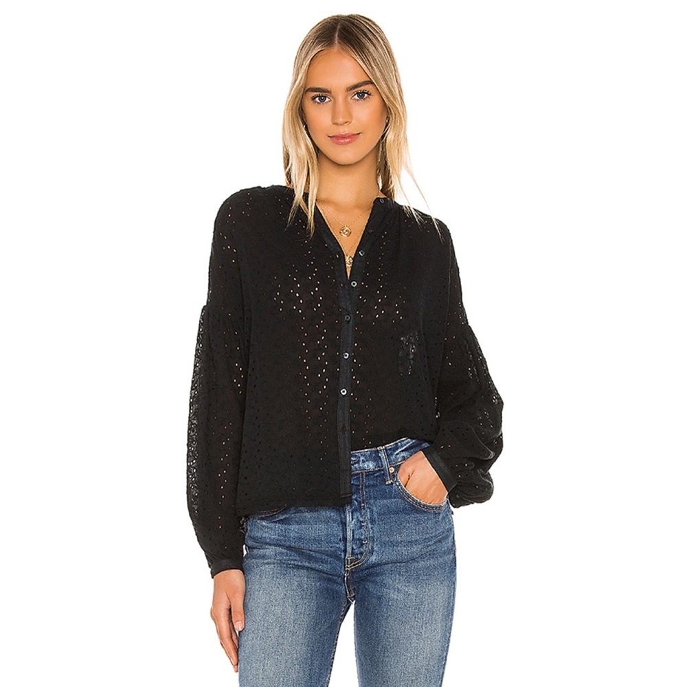 NWT Free People Maddison eyelet blouse